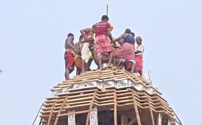 Puri Rath Yatra: Chariot construction enters final phase, ‘Kalash’ installed on three Raths