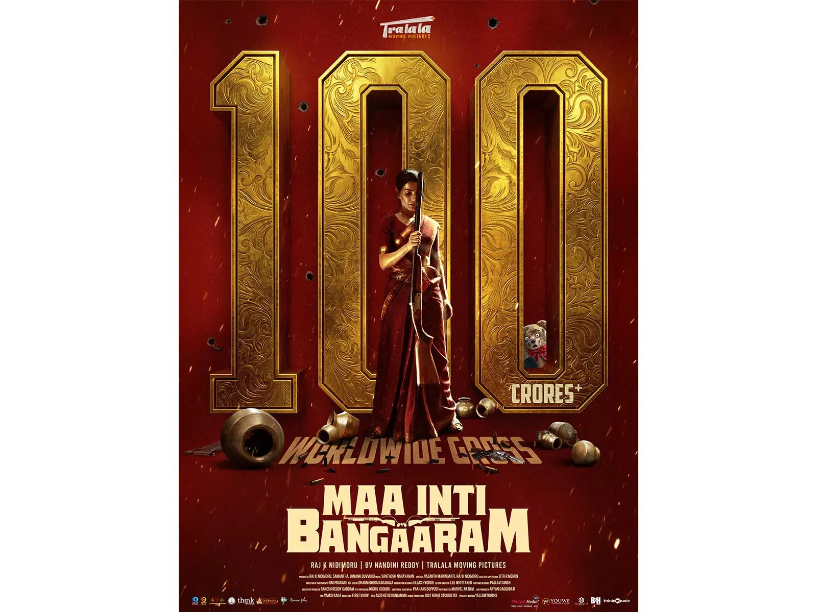 Samantha Ruth Prabhu celebrates as 'Maa Inti Bangaaram' becomes first-ever woman-led Telugu film to cross Rs 100 crore