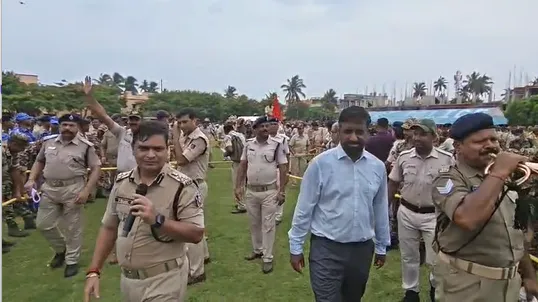 Odisha Police conducts chariot-pulling mock drill ahead of Puri Rath Yatra

