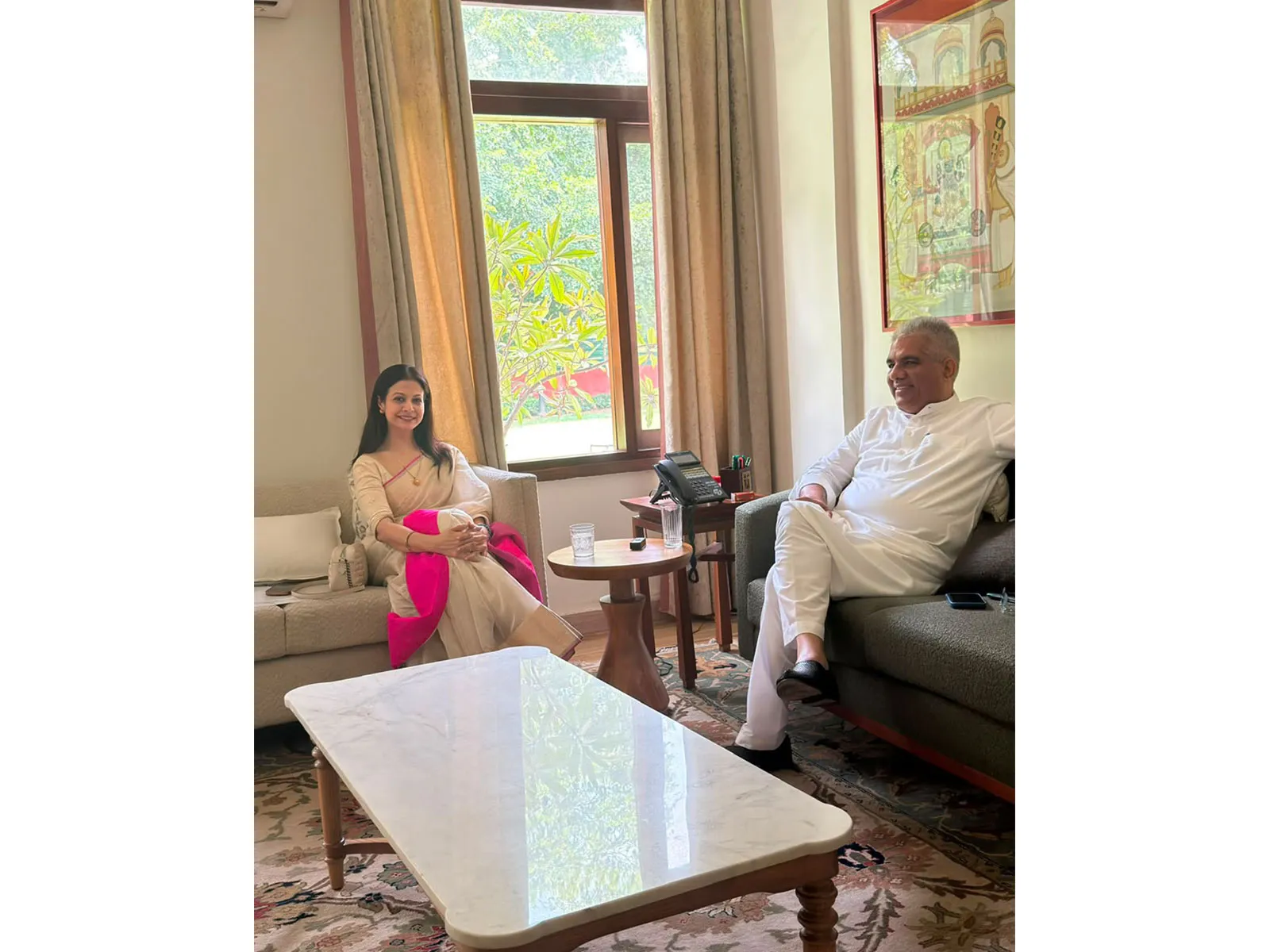 Rajya Sabha MP Koel Mallick meets VP Radhakrishnan, submits resignation