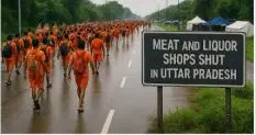 Meat, Fish and Liquor Shops to Remain Closed Along Kanwar Yatra Routes in Uttar Pradesh