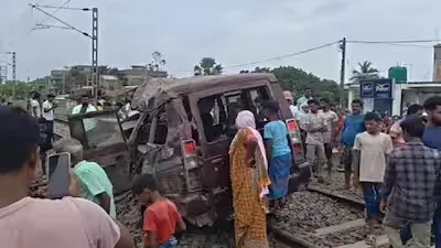 Murshidabad train accident claims four young lives after open railway crossing traps school van