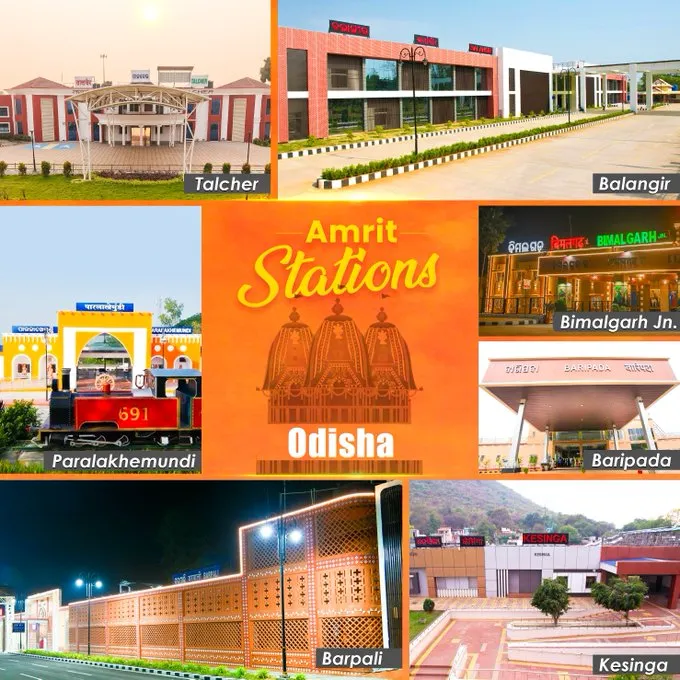 PM Modi unveils seven revamped railway stations in Odisha

