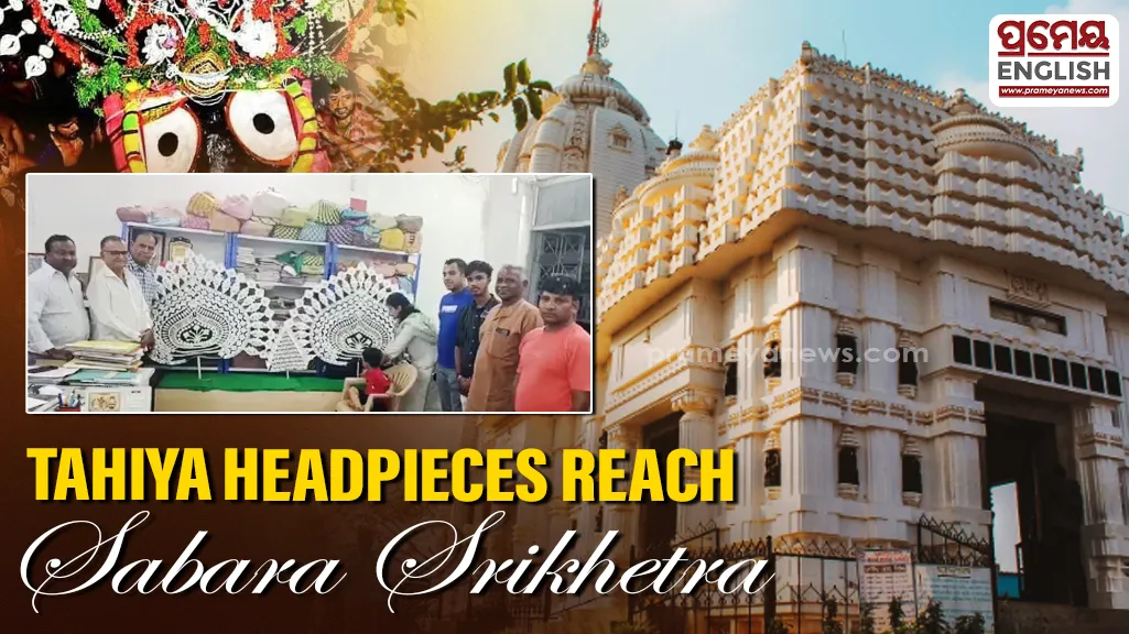 Traditional ‘Tahiya’ headpieces reach Koraput's Sabara Srikhetra for Sri Gundicha Yatra