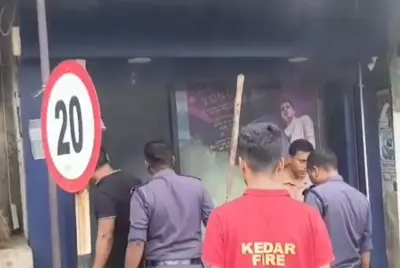 Fire breaks out at SBI ATM in Odisha’s Jharsuguda, short circuit suspected
