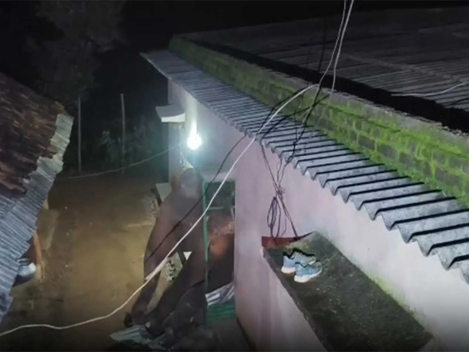 Wild elephant rampages in Odisha's Karanjia village: family narrowly escapes after jumbo breaks door