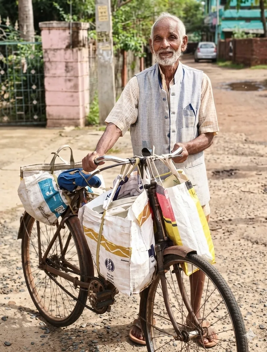 At 75, Gangadhar Sahu’s bicycle journey continues to inspire