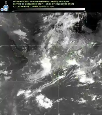 Satellite Imagery Reveals active Asian monsoon Convergence Corridor bringing heavy Rain