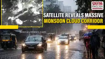 Satellite Imagery Reveals active Asian monsoon Convergence Corridor bringing heavy Rain