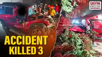 Three family members killed, minor critically injured as ‘Thar’ SUV crashes into tree in Keonjhar