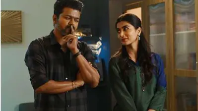 Jana Nayagan: Pooja Hegde shares pics with Vijay from the sets