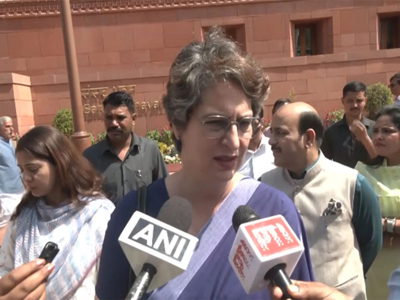 Priyanka Gandhi Vadra visits Wayanad landslide site in Kalladi, takes stock of situation