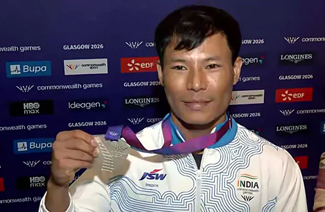 Weightlifter Rishikanta Singh lifts his way to a Brilliant Silver Medal at Glasgow CWG 2026