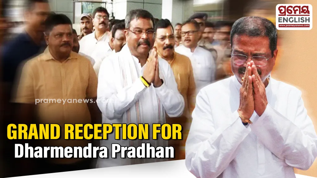 Dharmendra Pradhan gets hero’s welcome in Odisha

