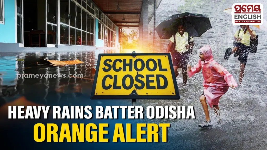 Heavy rain batters Odisha; Orange alert issued, schools shut as rivers swell

