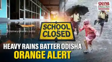 Heavy rain batters Odisha; Orange alert issued, schools shut as rivers swell
