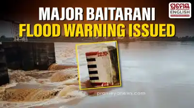 Odisha Govt warns of major flood in Baitarani by Tuesday evening