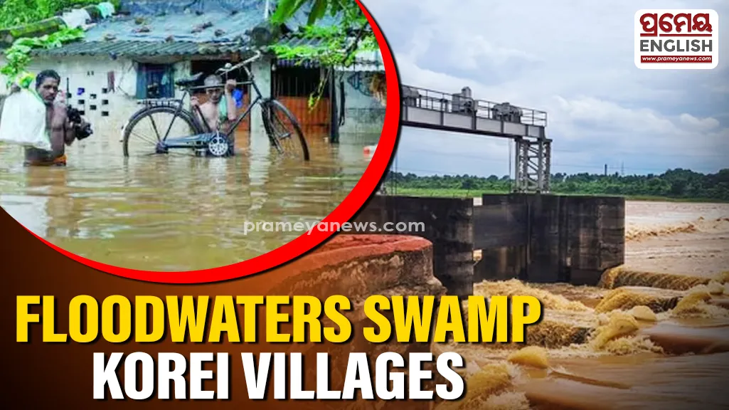 Baitarani River in spate floods several villages in Odisha's Korei block

