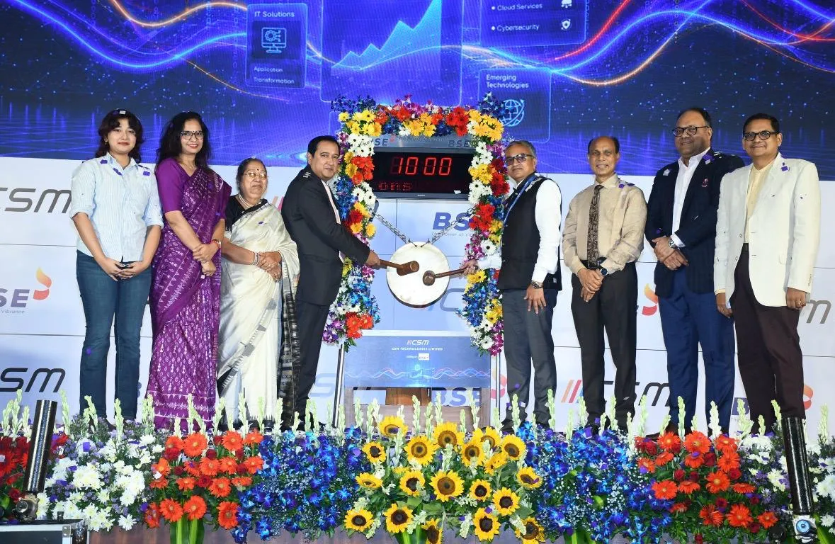 CSM Technologies rings in a historic milestone with Mainboard Listing on BSE, NSE