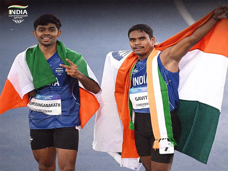 Indian Sprinters Gavit And Basil Secure Historic Double Podium At Commonwealth Games 2026