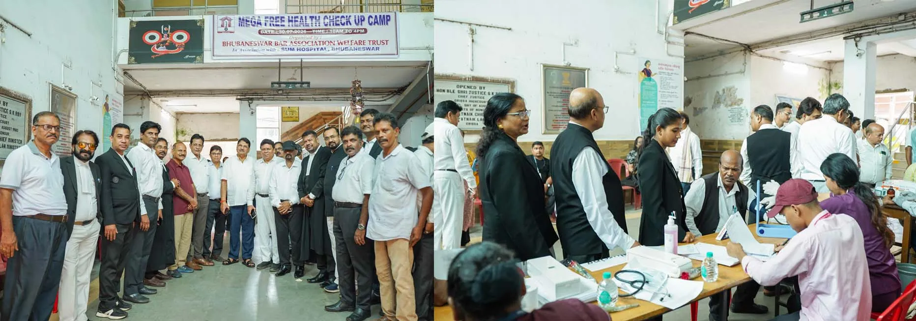 IMS & SUM Hospital conducts mega health check up program in Bhubaneswar court premises