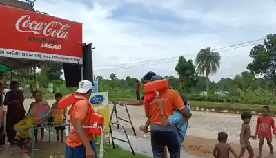 ODRAF team from Ganjam emerges lifeline for flood-hit villages in Jajpur