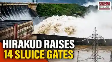 Hirakud Dam opens two more gates, total sluice gates raised to 14
