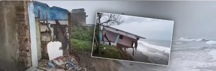 Sea swallows last homes of Podampeta as coastal erosion sparks fresh alarm in Odisha


