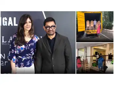 Aamir Khan-Gauri Spratt wedding: Preparations in full swing at actor's residence despite heavy Mumbai rains