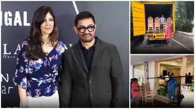 Aamir Khan-Gauri Spratt wedding: Preparations in full swing at actor's residence despite heavy Mumbai rains