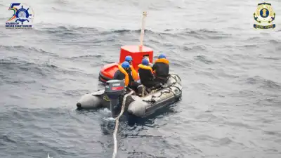 ICG Ship Rani Gaidinliu recovers adrift scientific buoy in Bay of Bengal