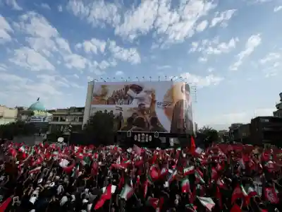 Millions throng Tehran streets as slain Iranian leader Ayatollah Ali Khamenei funeral begins today 