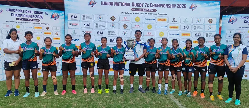 Odisha girls claims the Junior National Rugby 7s Championship titles