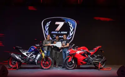 TVS Apache Marks Seven Million Global Riders with Powerful Tu Race Laga Campaign Launch