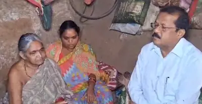 Subarnapur collector visits ailing elderly woman, assures housing, pension & medical support