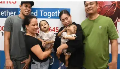 23-month twin brothers undergo rare liver transplants; doing well