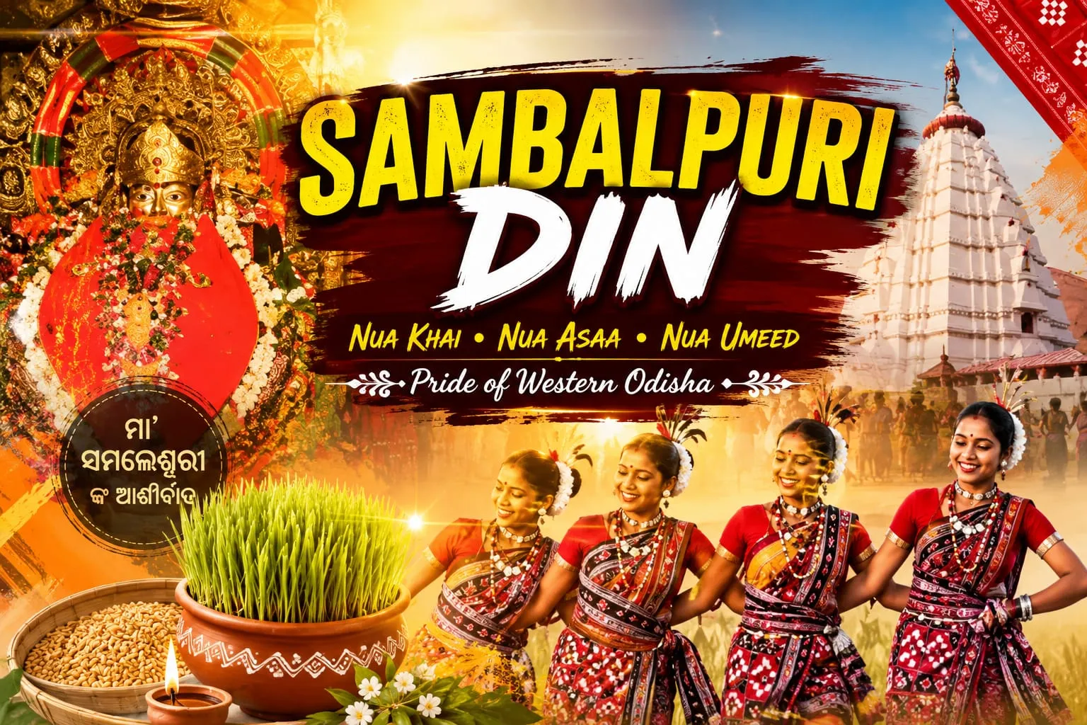 Western Odisha celebrates Sambalpuri din with cultural fervour


