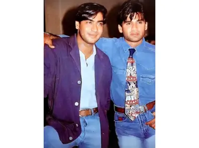Ajay Devgn shares rare vintage photo to wish Suniel Shetty on 65th birthday