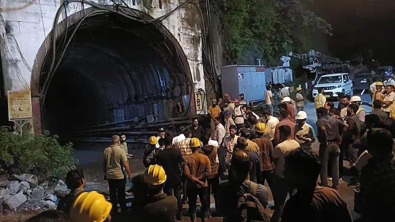 Several Labourers Stranded After Heavy Rain and Debris Hit THDC Hydro Project Site in Pipalkoti