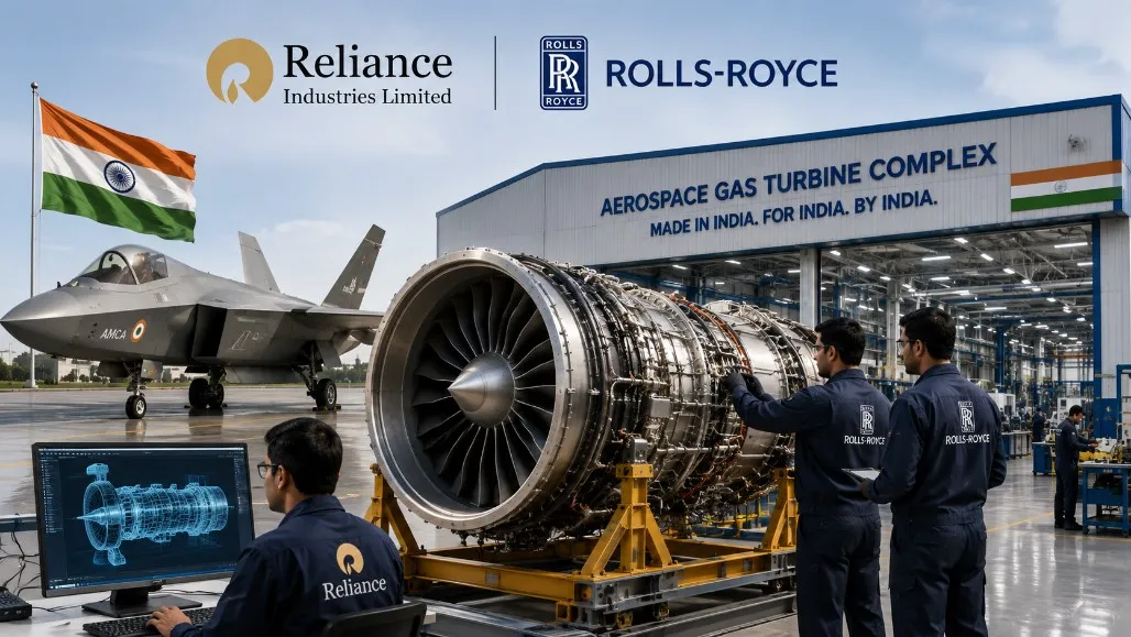 Reliance and Rolls Royce Join hands to Develop Indigenous AMCA Fighter Jet Engines in India