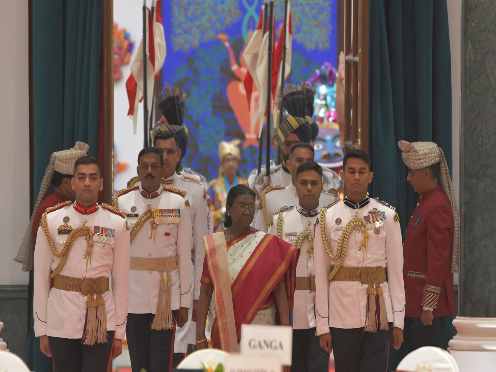 PM Modi, Ram Nath Kovind attend President Murmu's Independence Day 'at home' reception