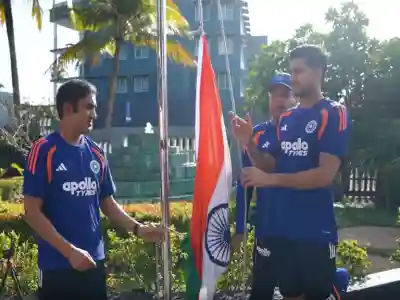 Indian Squad Celebrates Independence Day in Galle Ahead Of Historic 600th Test in Sri Lanka