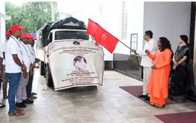 Odisha Governor Flags Off Relief Materials for Flood-Affected Districts