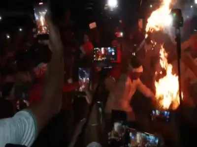 "You cannot expect anything from the dead": Jharkhand students burn effigies of CM Soren, Rahul Gandhi, Tejashwi Yadav