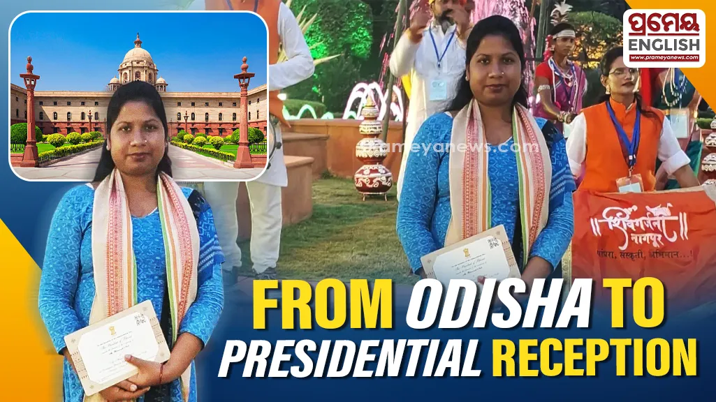 From Jharsuguda to Rashtrapati Bhavan: Bhesamati Naik attends President Droupadi Murmu’s ‘At Home’ reception

