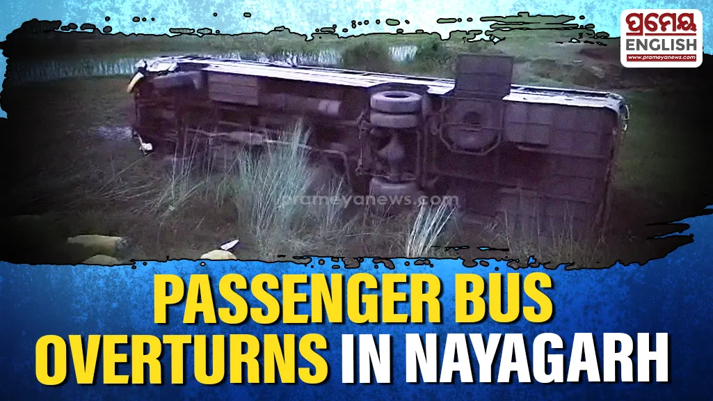 The Om Chakadola bus, carrying more than 40 passengers, reportedly veered off the road and plunged around 30 feet down the roadside after hitting the barricade. The bus is believed to have overturned once.