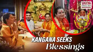 Kangana shared moments from her spiritual outing on social media, posting pictures and updates from the temple visits.