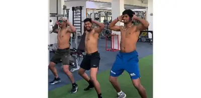 Shreyas Iyer's fun dance video on Ajith's song with Shikhar Dhawan, Tilak Verma from gym leaves netizens in splits