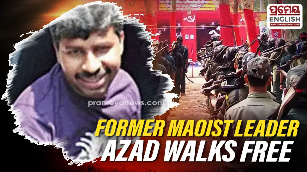 Former maoist leader Azad released after 15 years in jail, acquitted in 49 cases
