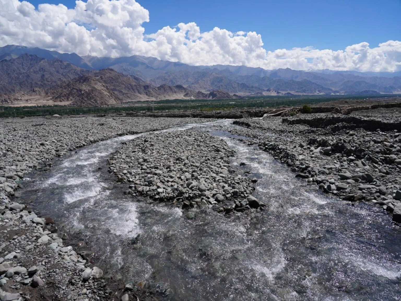 Ladakh channels 90 million litres of glacier water daily to irrigate 1,000 acres
